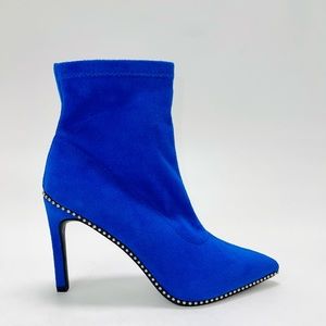 BAR III Blue Ankle Bootie Studded Size 5
